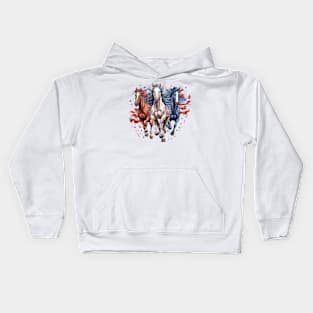 Patriot Horses #2 Kids Hoodie